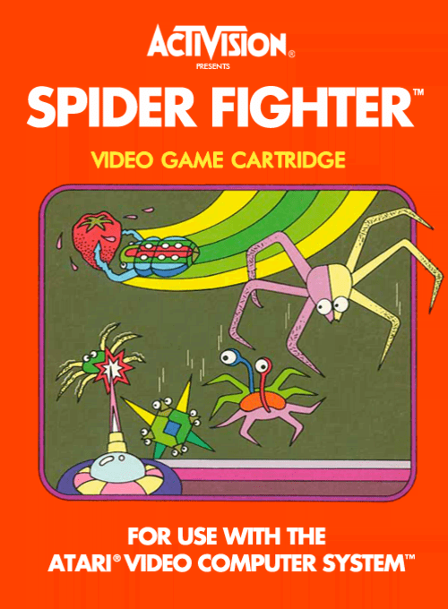 Spider Fighter box art for Atari 2600
